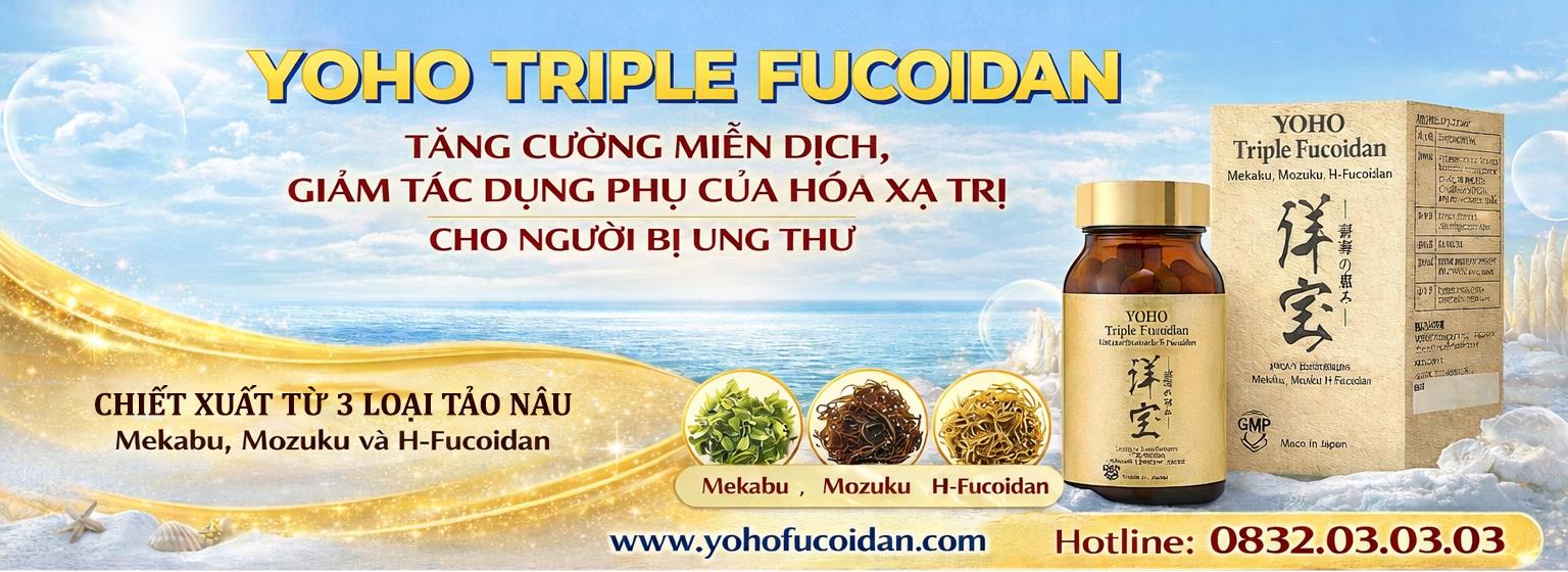 Yoho Triple Fucoidan Nhật Bản. Hộp 120 viên