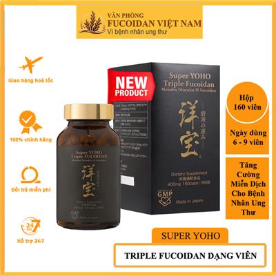 Super Yoho Triple Fucoidan. Hộp 160 viên