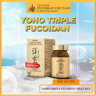 Yoho Triple Fucoidan. Hộp 120 viên