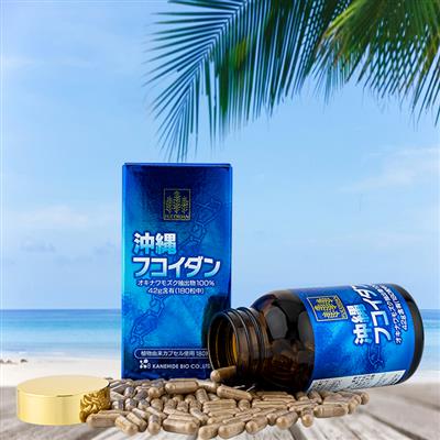 Okinawa Fucoidan Xanh Chính Hãng Nhật Bản. Hộp 180 viên