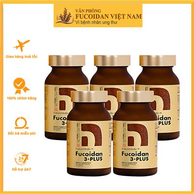 Gói 5 Hộp NatureMedic Fucoidan 3 Plus. Hộp 160 viên