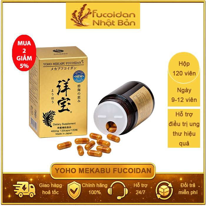 Viên nangg Yoho Mekabu Fucoidan Nhật Bản 120 viên
